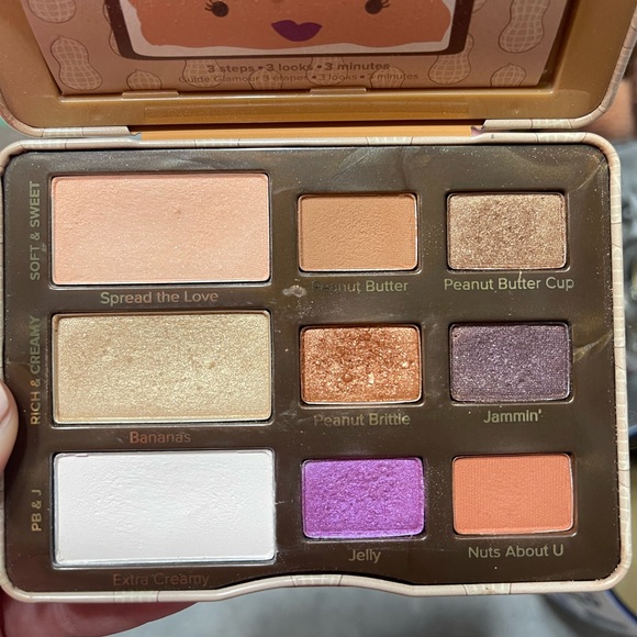 Too Faced Peanut Butter & Jelly eye palette gently used - Picture 6 of 7